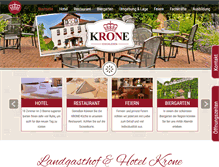 Tablet Screenshot of krone-thueringen.de